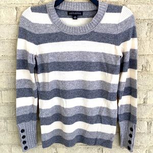 Y2K Banana Republic Cashmere Blend Striped Sweater. Size XS